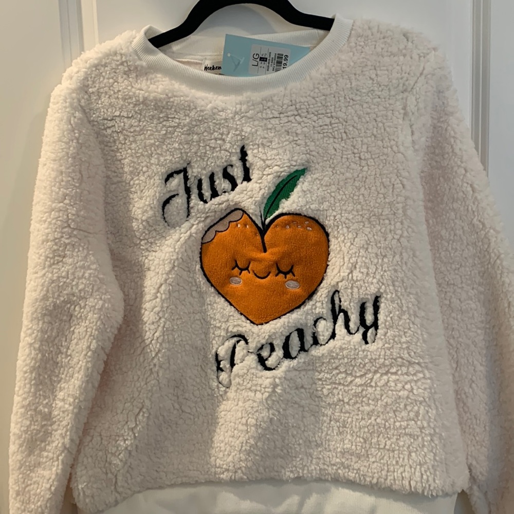 Charlotte Russe Weekend Edition just peachy sweatshirt